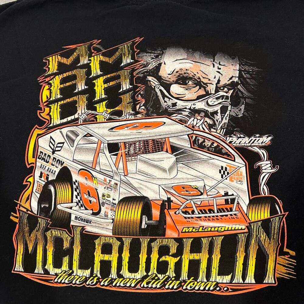 Y2k 2000s Nascar Mad Max Mclaughlin Crewneck Shirt Men 3XL Troyer mohawk racing